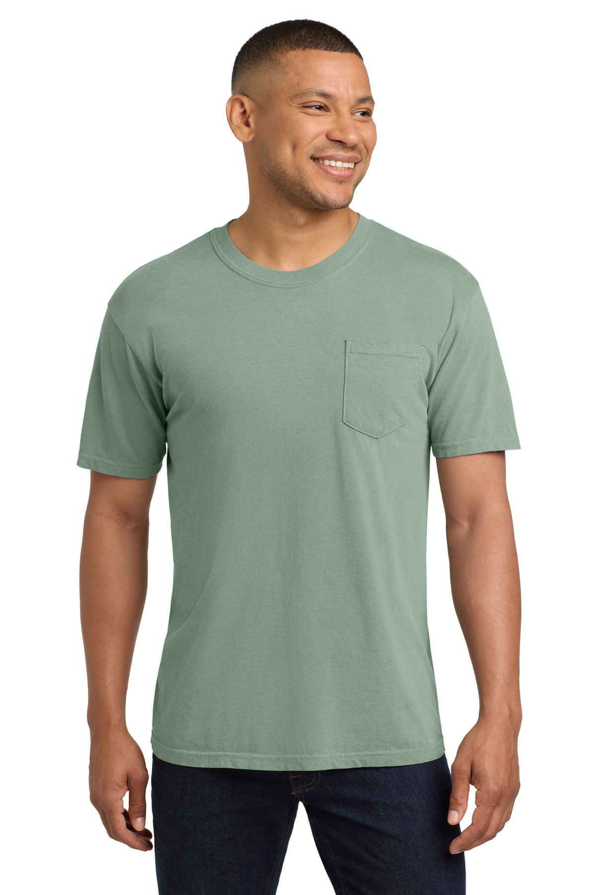 Heavyweight Ring Spun Pocket Tee